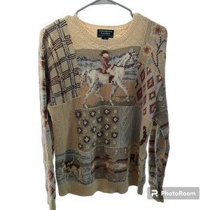 Exclusive Hand Knit For Lauren by Ralph Lauren Women’s Medium Sweater